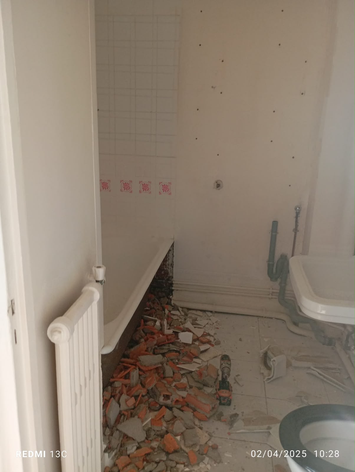 Avant - Rénovation d'une salle de bain